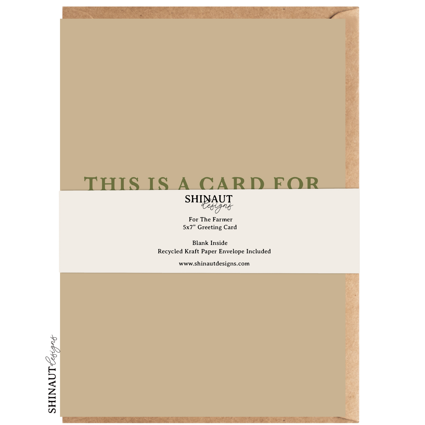 for the farmer greeting card packaging
