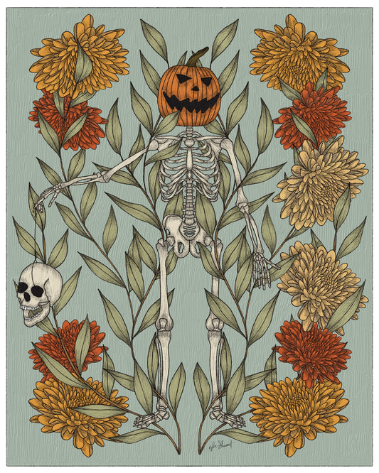 Art Nouveau's Spooky Side: When Skeletons and Pumpkins Took Center Stage