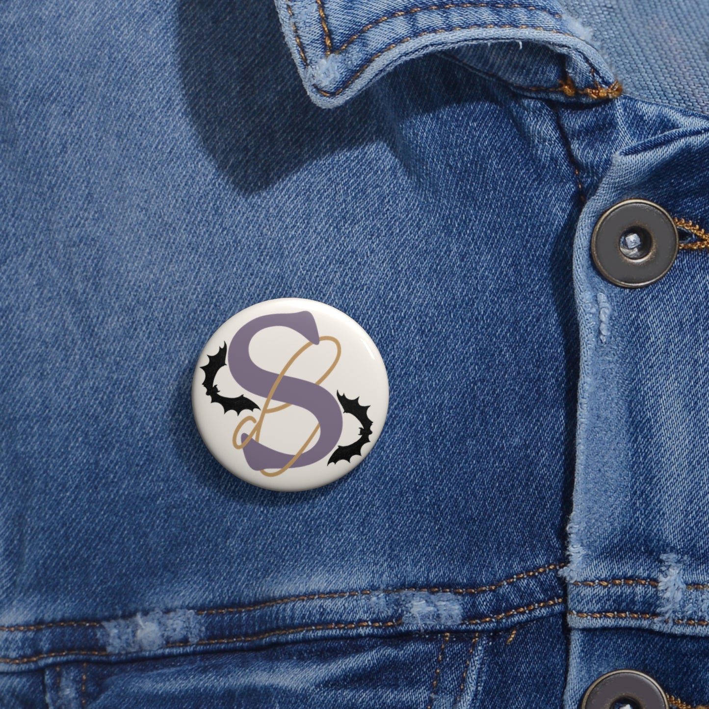 Shinaut Designs Spooky Logo Pin Button