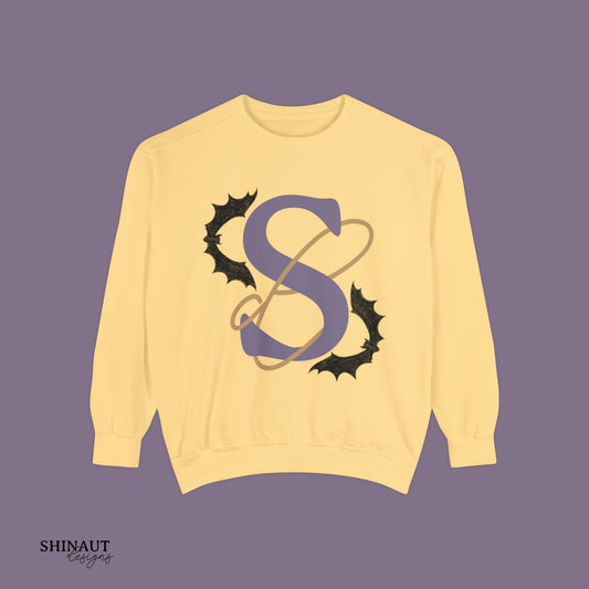 Shinaut Designs Spooky Logo Unisex Garment-Dyed Sweatshirt