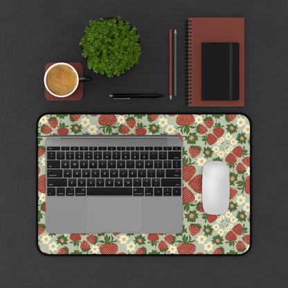 12x18" strawberry bush desk mat desk setting