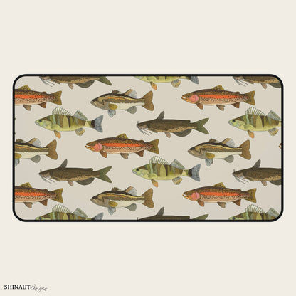 12x22" freshwater fish desk mat