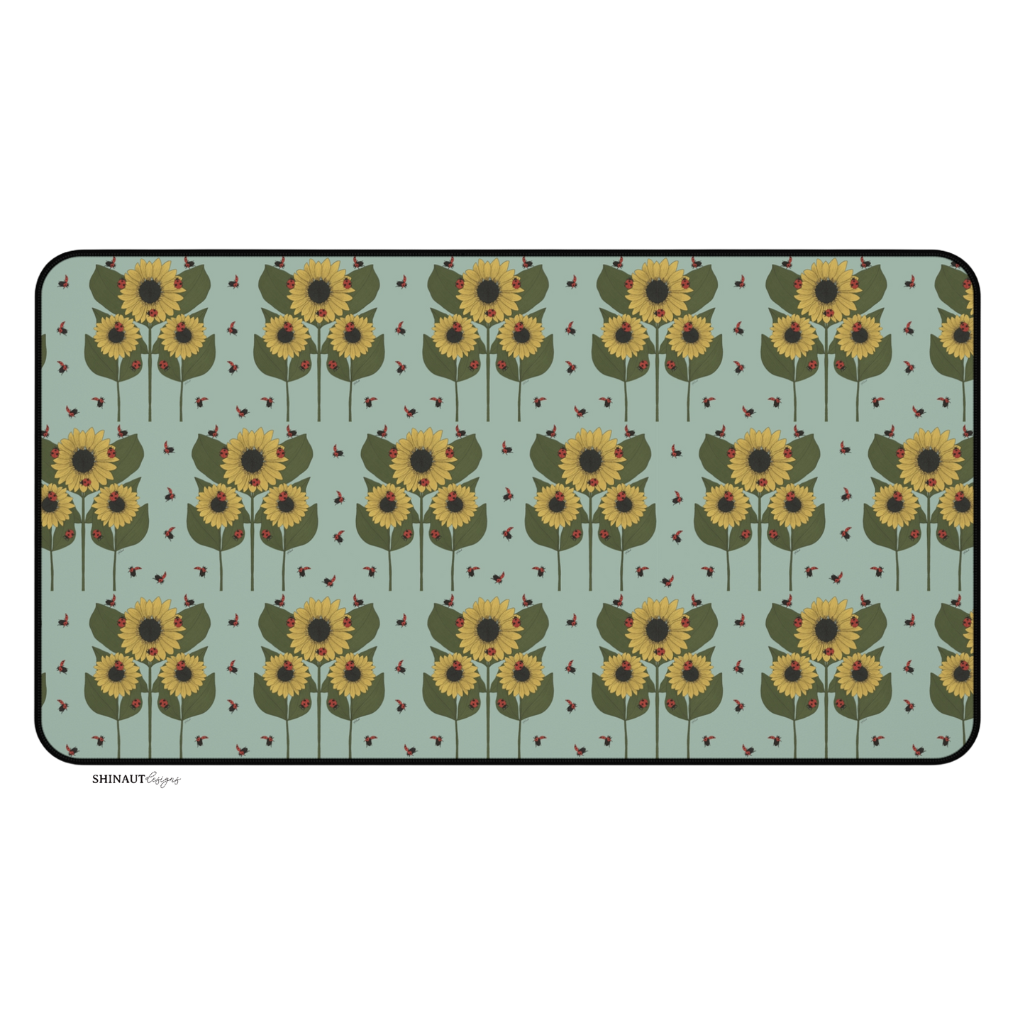 12x22" sunflower plant desk mat