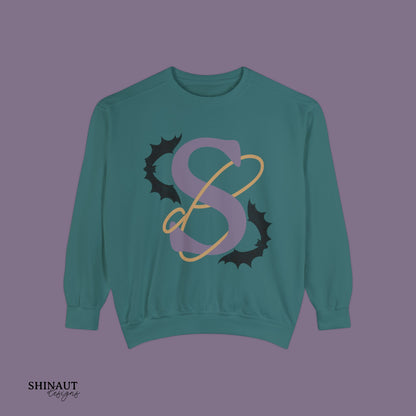 Shinaut Designs Spooky Logo Unisex Garment-Dyed Sweatshirt