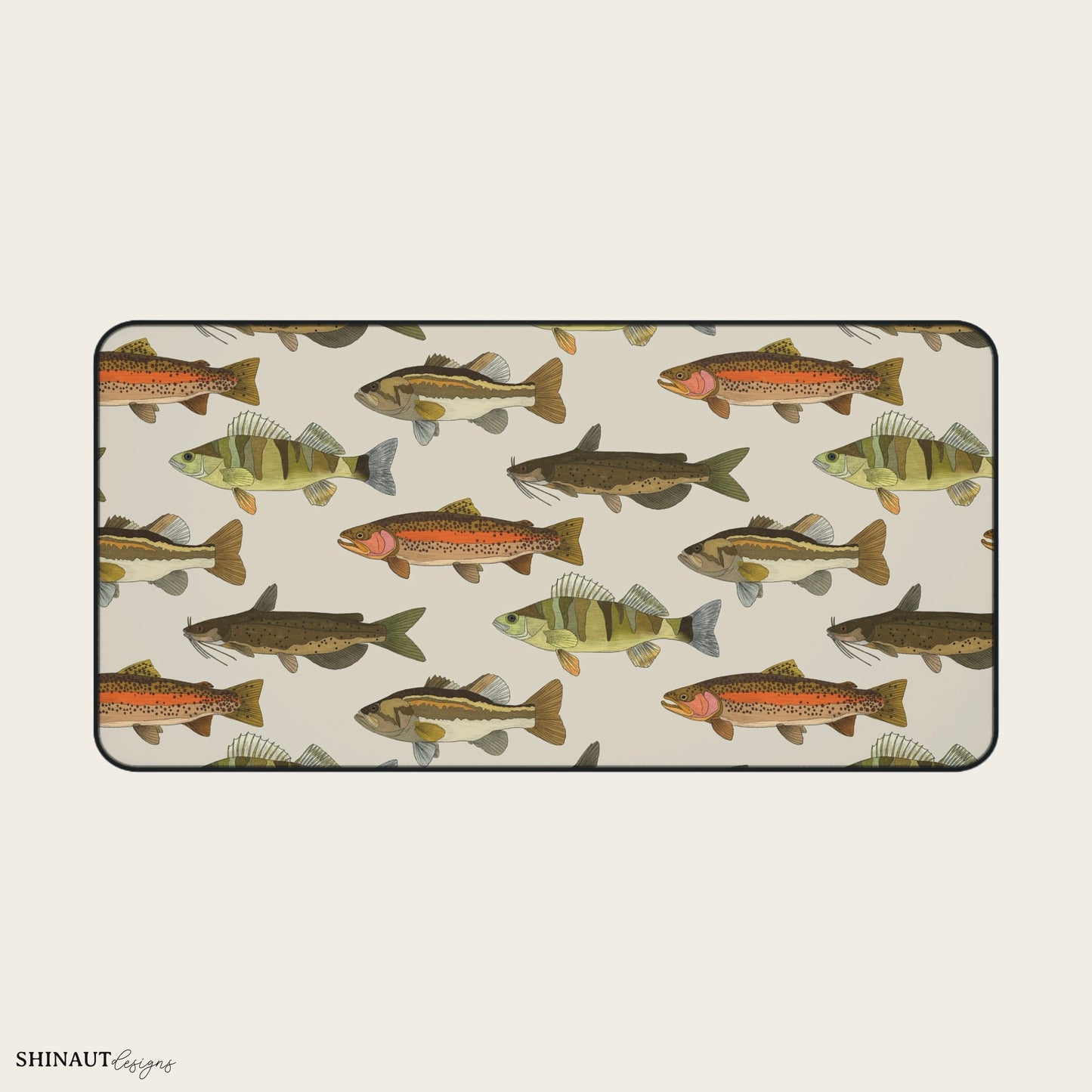 16x32" freshwater fish desk mat 