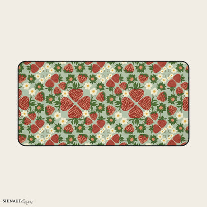 16x32" strawberry bush desk mat