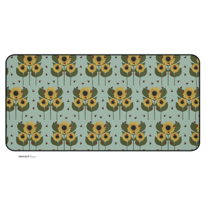 16x32" sunflower plant desk mat