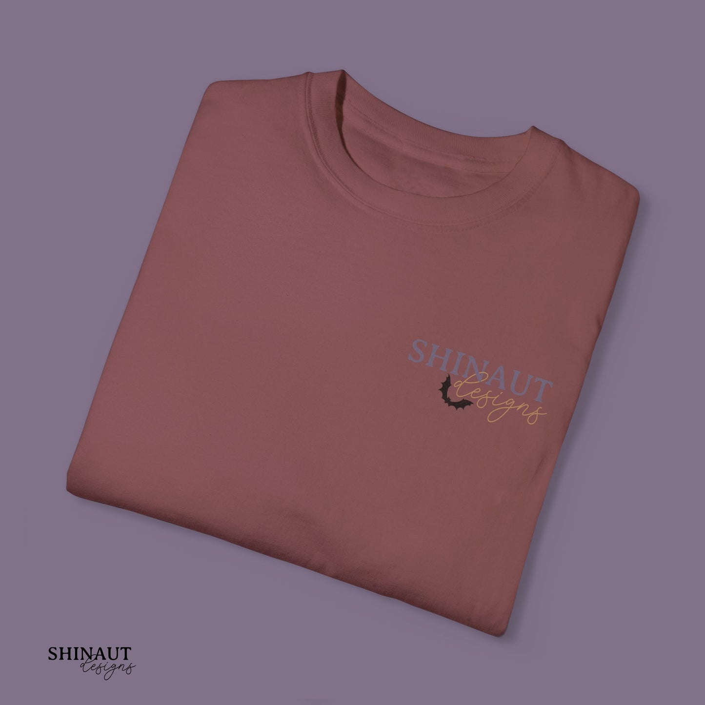 Shinaut Designs Spooky logo Unisex Garment-Dyed T-shirt