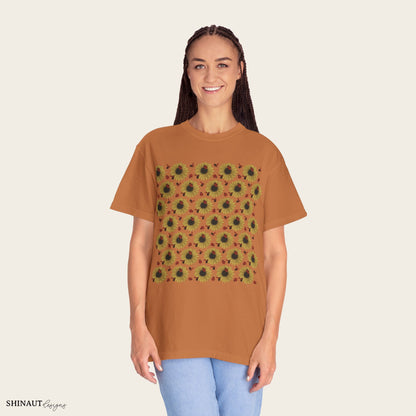 Sunflowers & Ladybugs Unisex Garment-Dyed T-shirt