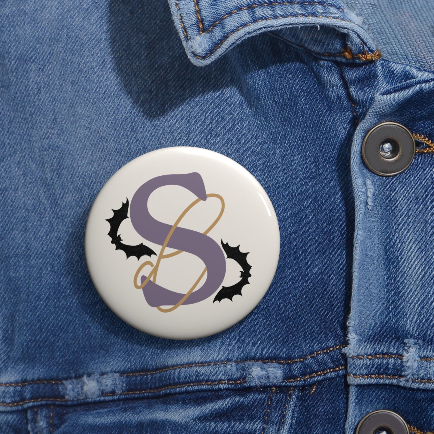 Shinaut Designs Spooky Logo Pin Button