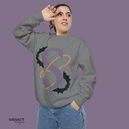 Shinaut Designs Spooky Logo Unisex Garment-Dyed Sweatshirt