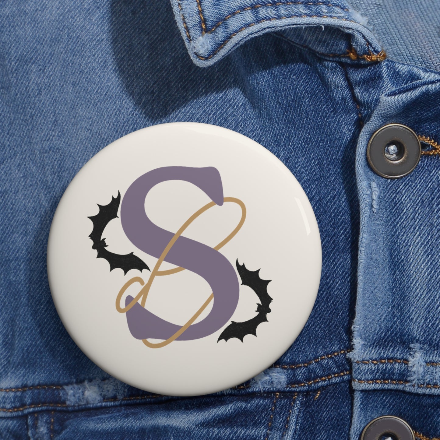 Shinaut Designs Spooky Logo Pin Button