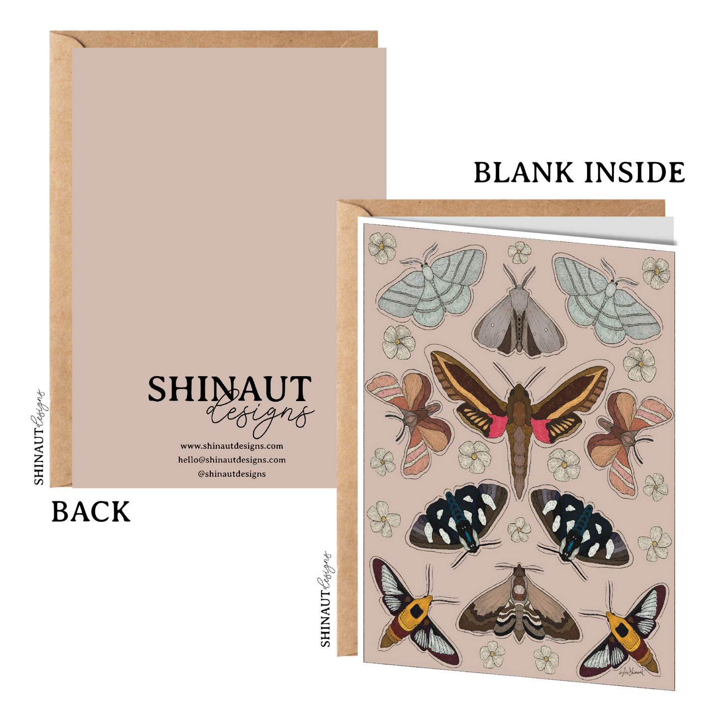 Garden Moth Greeting Card