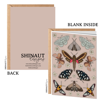 Garden Moth Greeting Card