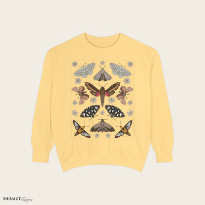 Garden moths crewneck in butter