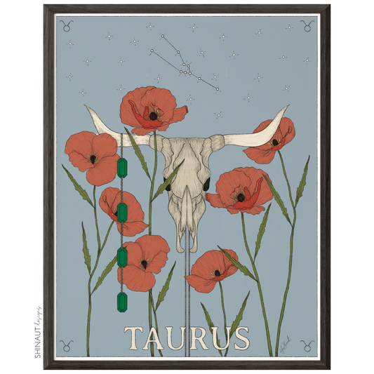 Taurus - Zodiac Collection Art Print