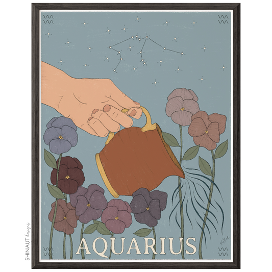 Aquarius - Zodiac Collection Art Print