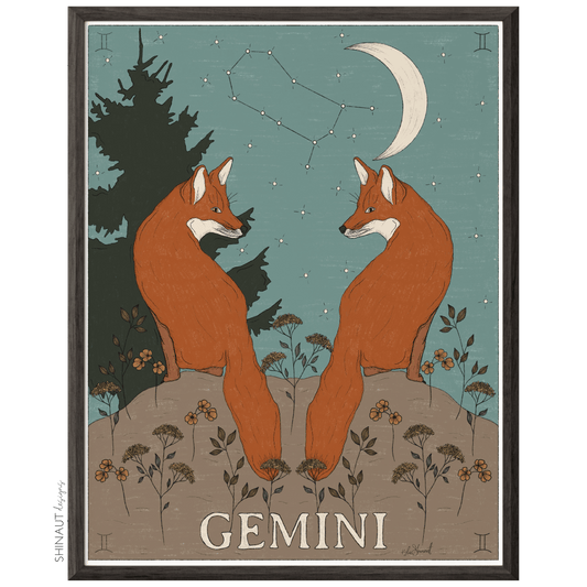 Gemini - Zodiac Collection Art Print