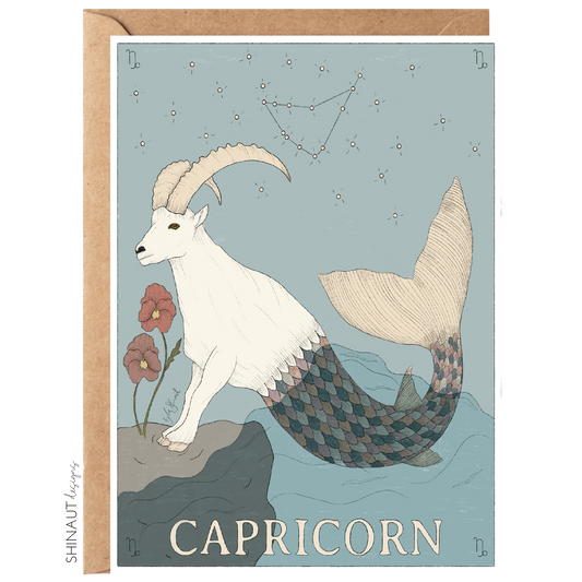 Capricorn - Zodiac Collection Greeting Card