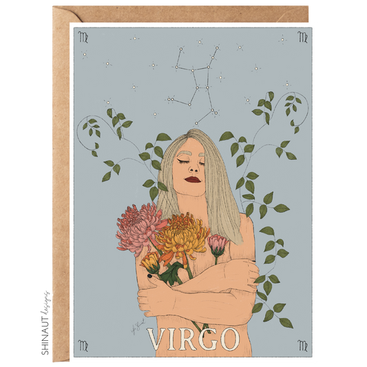 Virgo - Zodiac Collection Greeting Card