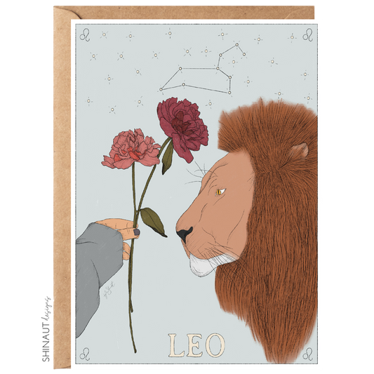 Leo - Zodiac Collection Greeting Card