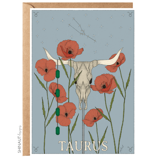 Taurus - Zodiac Collection Greeting Card