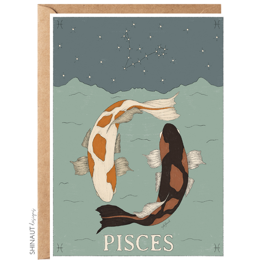 Pisces - Zodiac Collection Greeting Card