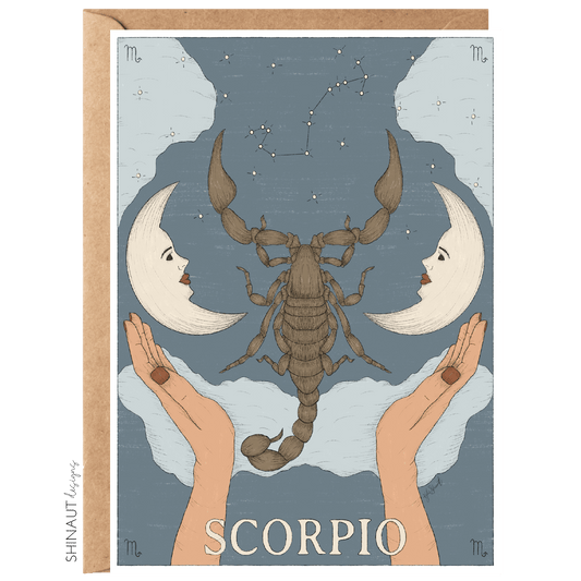 Scorpio - Zodiac Collection Greeting Card