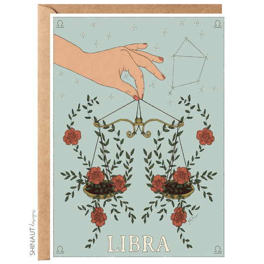 Libra - Zodiac Collection Greeting Card