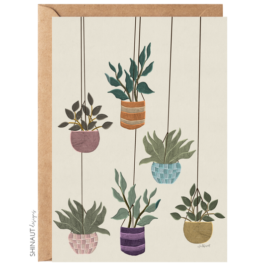 Hanging Plants Greeting Card