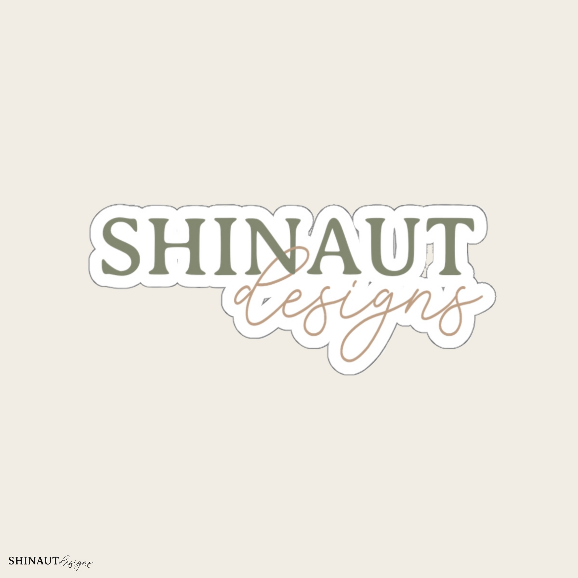 Shinaut designs branded die-cut sticker