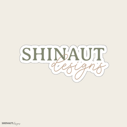 Shinaut designs branded die-cut sticker