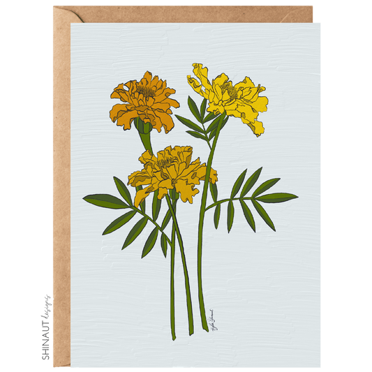 Marigolds Greeting Card
