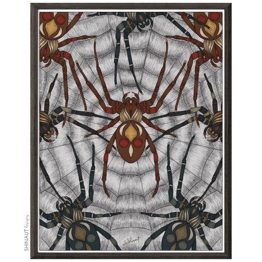 Spiderweb Nouveau Art Print