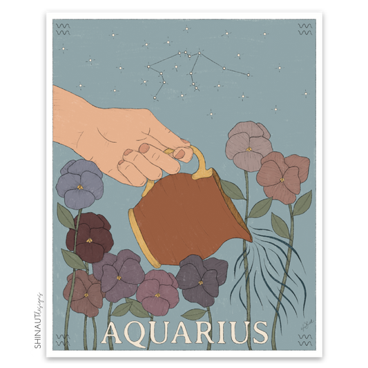 Aquarius - Zodiac Collection Sticker