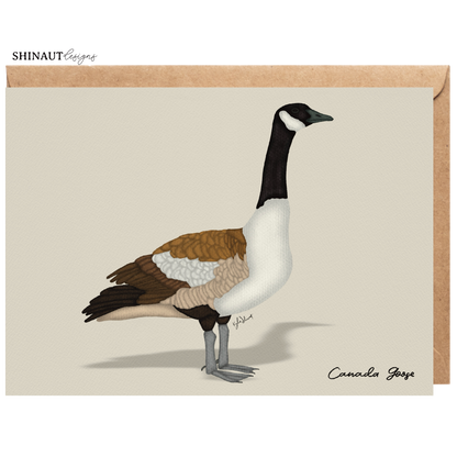 canada goose greeting card with kraft envelope