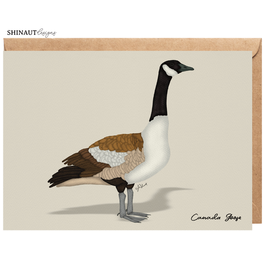 canada goose greeting card with kraft envelope