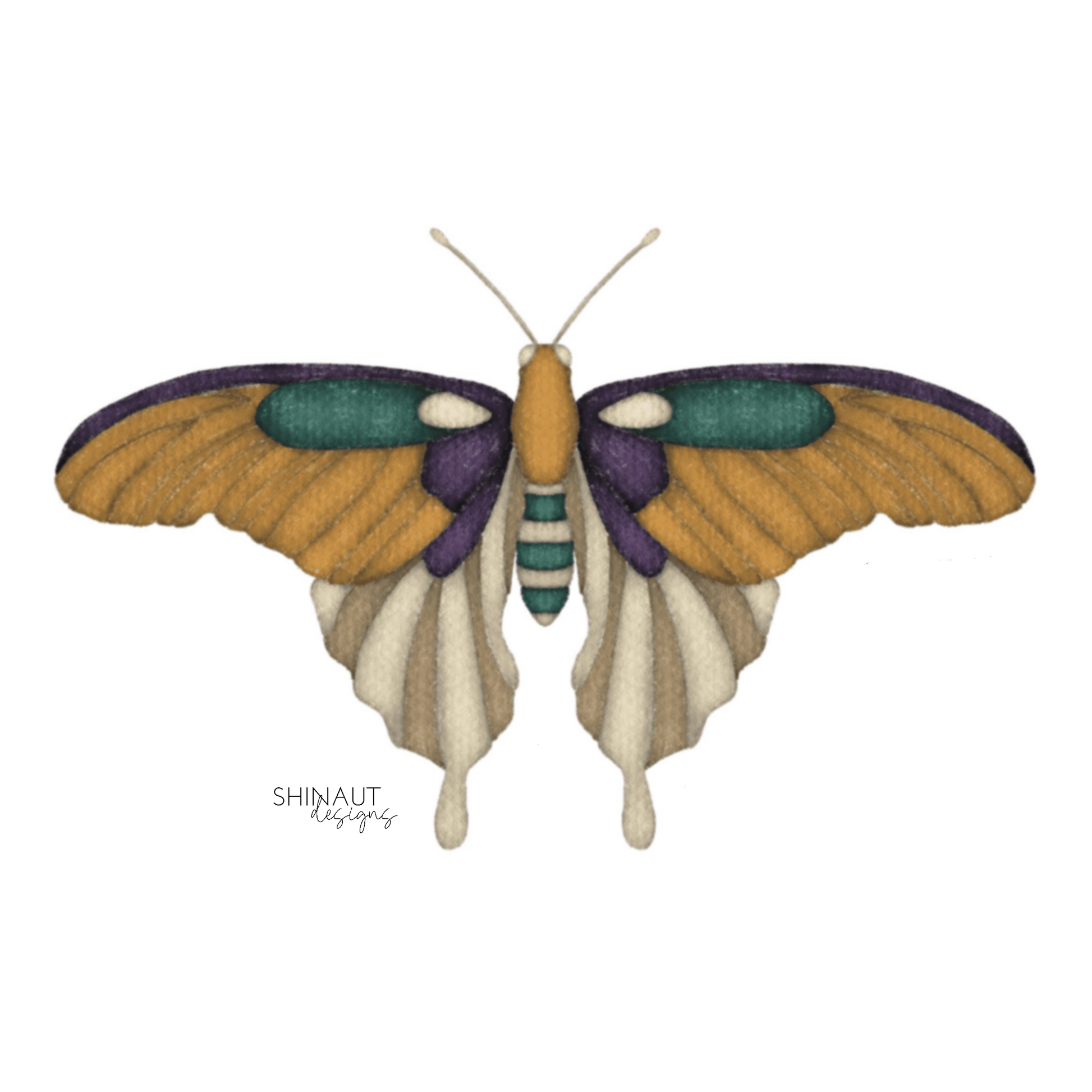 photo of dark academia butterfly sticker