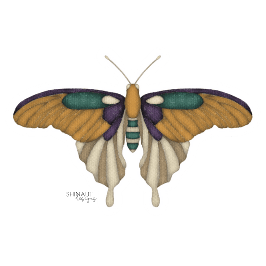 photo of dark academia butterfly sticker