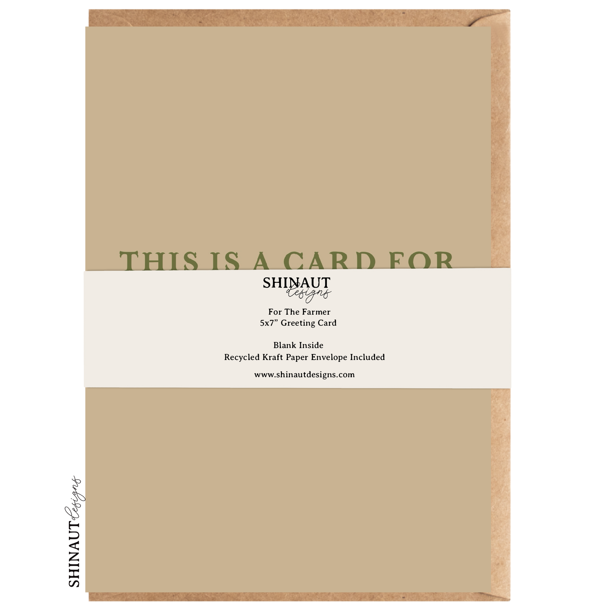 for the farmer greeting card packaging