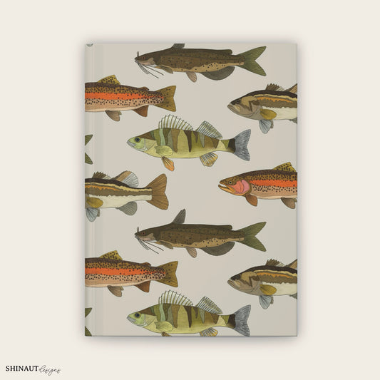 freshwater fish hardcover journal front cover