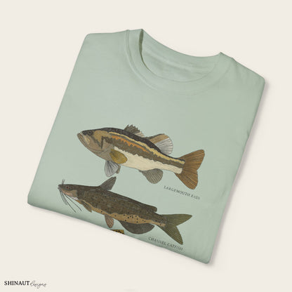 freshwater fish t-shirt in bay folded