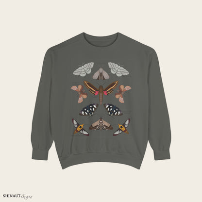 garden moths entomology classification crewneck in pepper