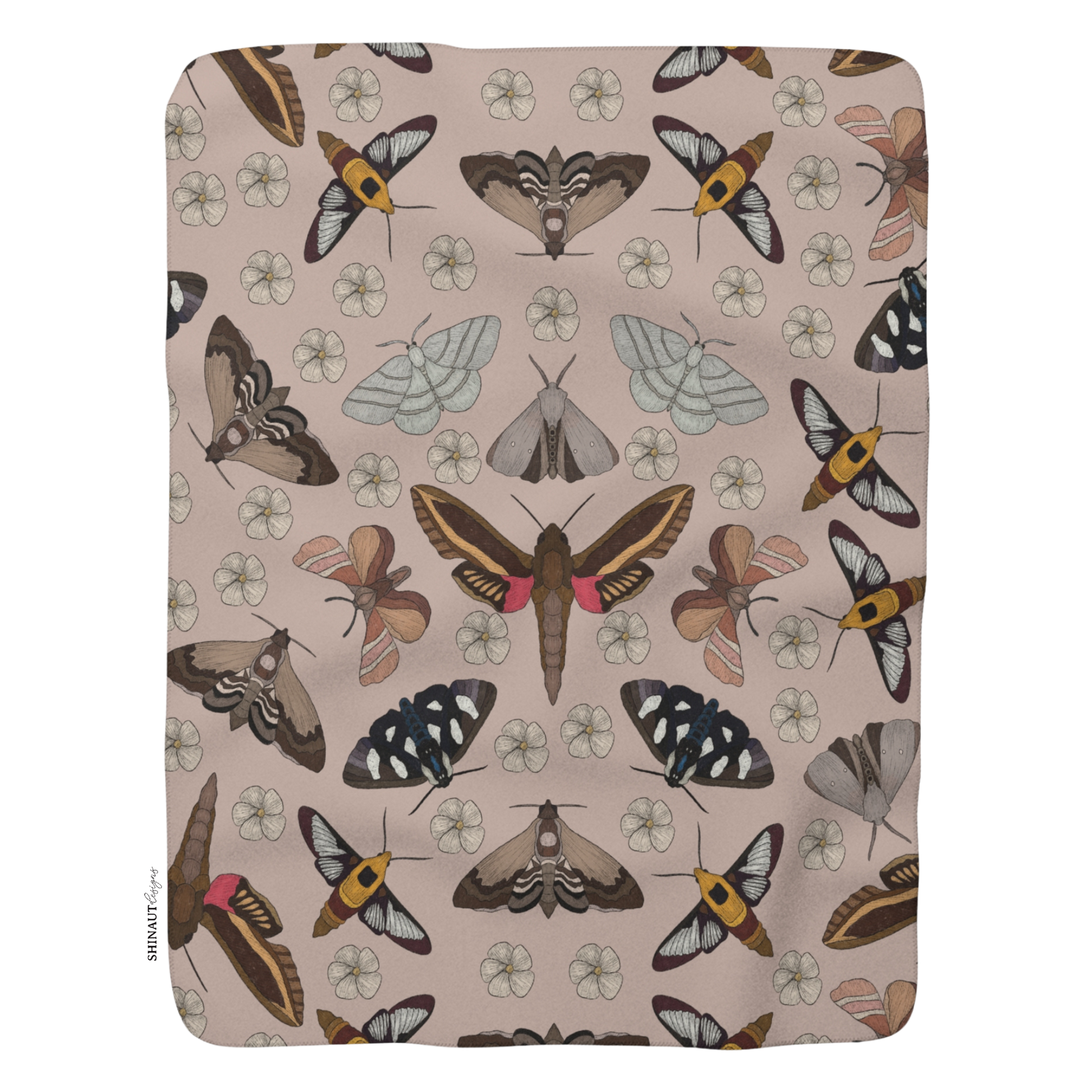 garden moths sherpa_blanket_front