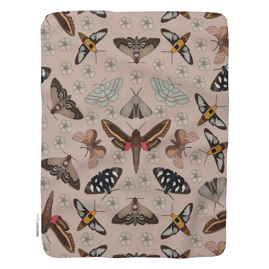 garden moths sherpa_blanket_front