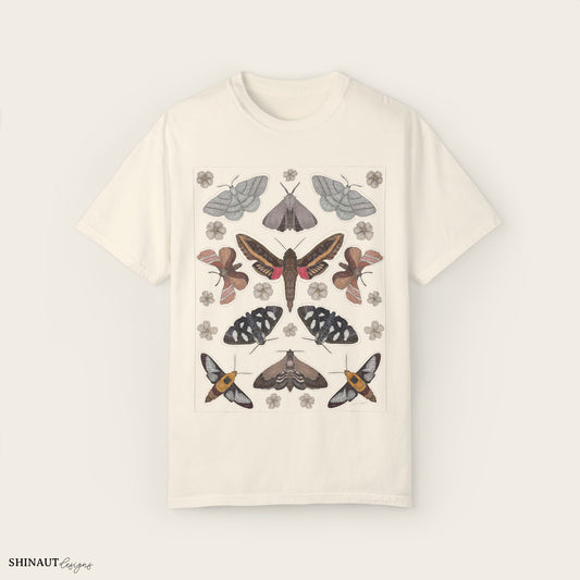 garden moths t-shirt in ivory