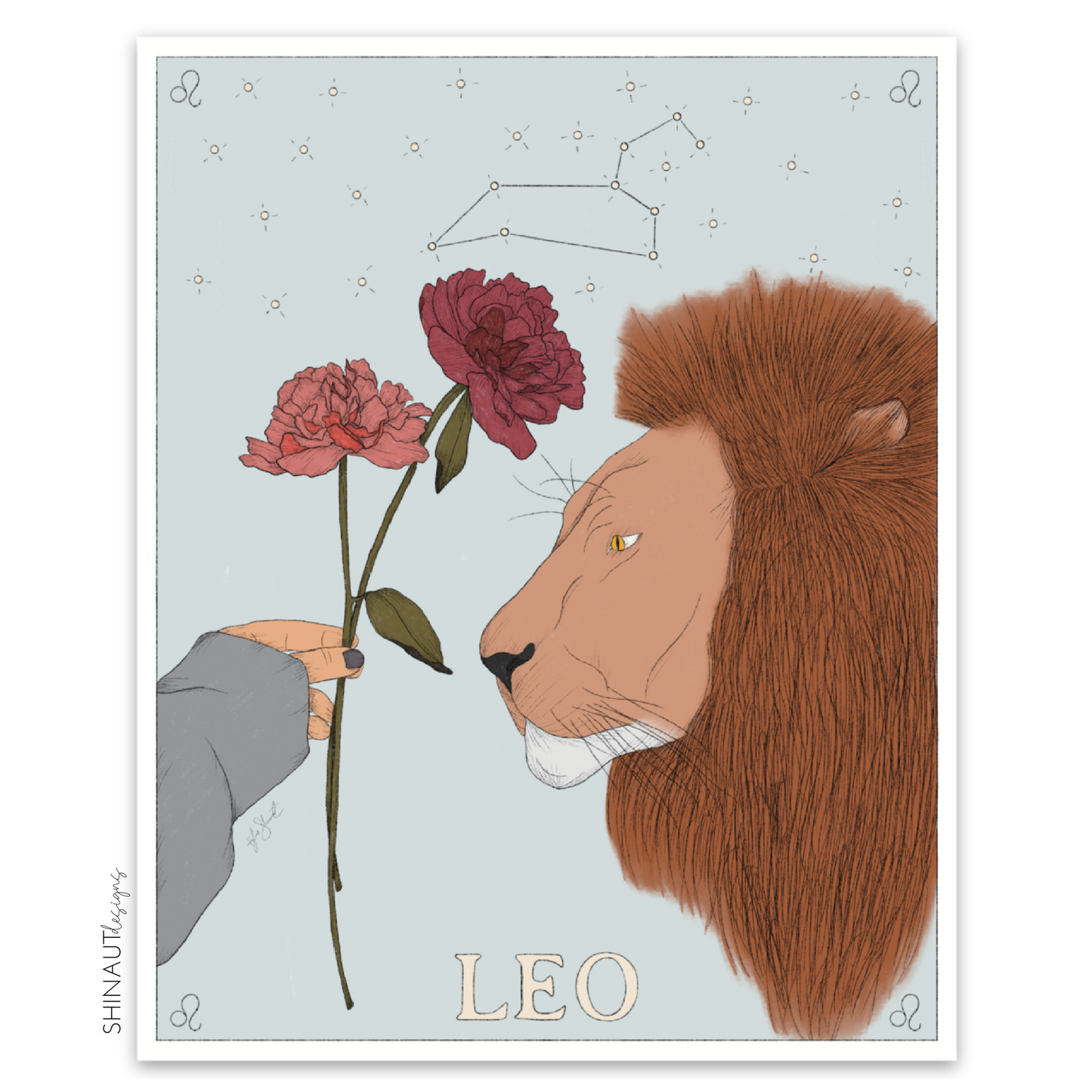 photo of leo zodiac sticker