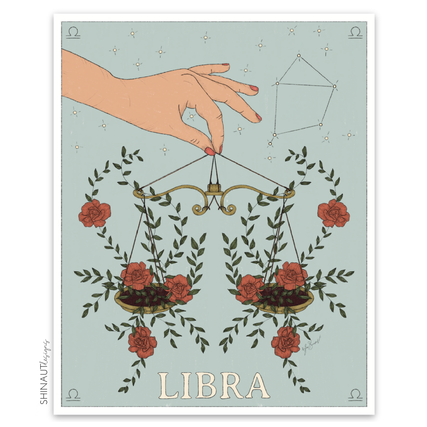 photo of libra zodiac sticker