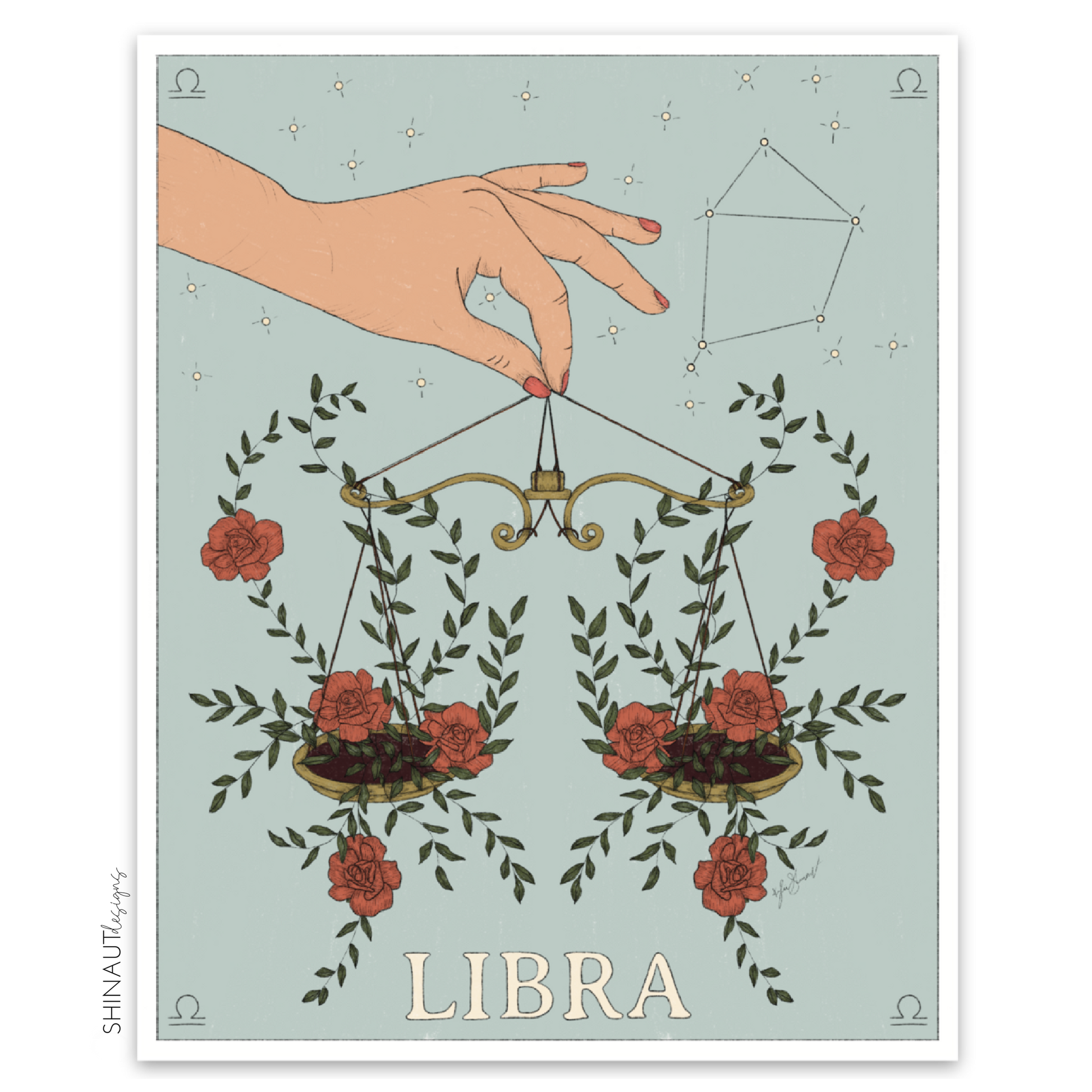 photo of libra zodiac sticker