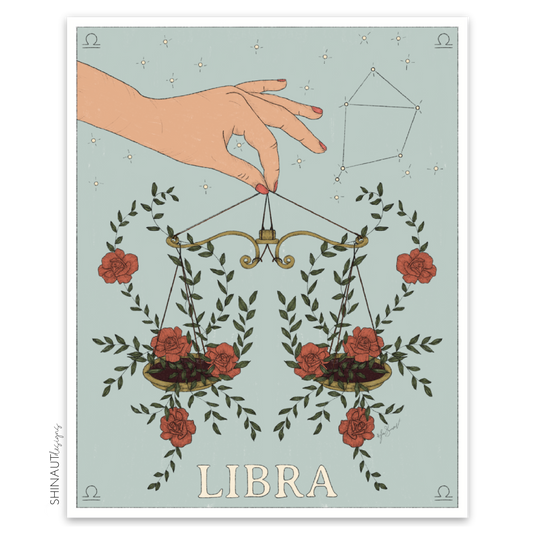 photo of libra zodiac sticker